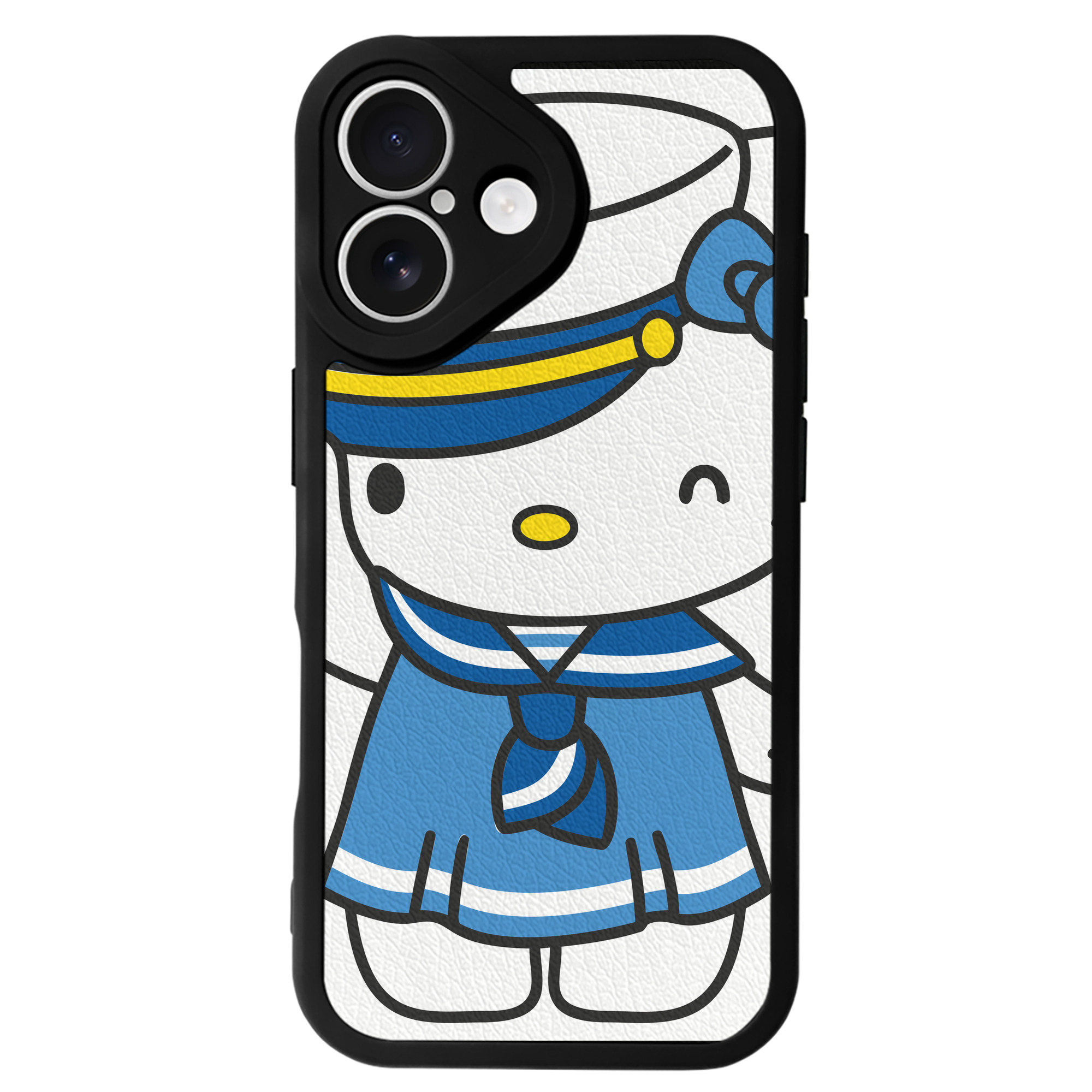 （画像用） Hello Kitty ハローキティ 【iPhone 16シリーズ対応】シリコンスマホケース（レザー調） 材質：シリコン